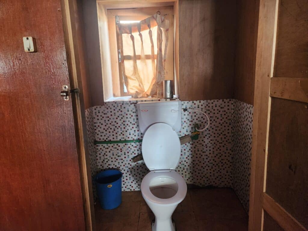 Toilet at teahouse in Dingboche
