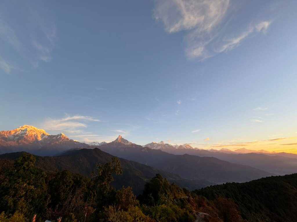 view from Australian Camp 3 day treks in nepal