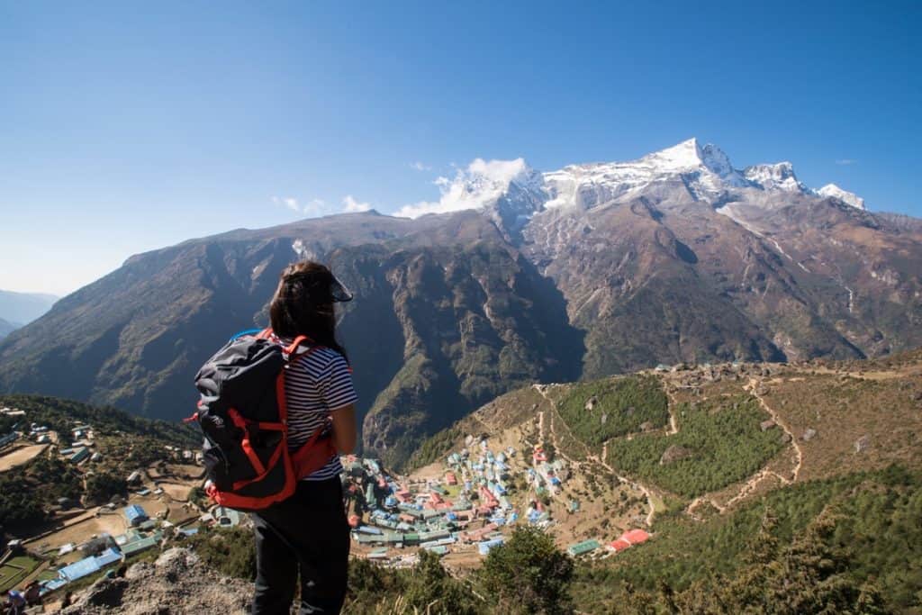 Mountain Views on Everest base camp trek