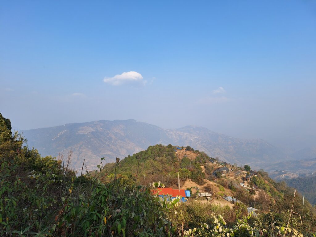 valley view en route Nagarkot Chisapani