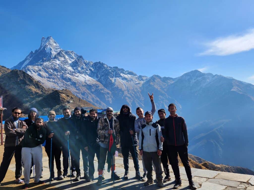 Group on Mardi Himal Trek 