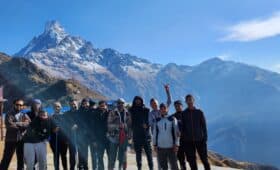 Group on Mardi Himal Trek